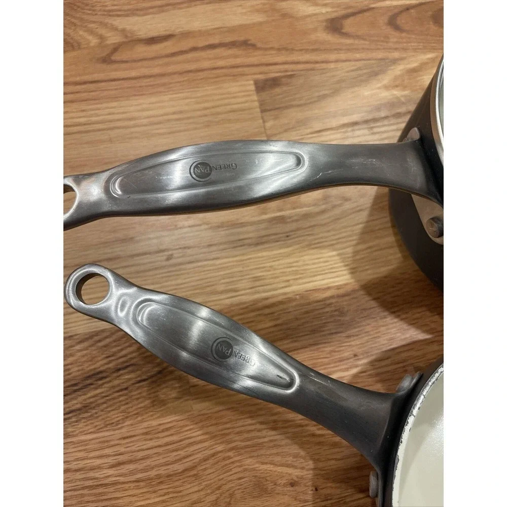 Green pan for Sur La Table Set Of 2 Pans And One Lid